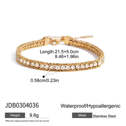 Luxe Link & Crystal Bracelet Collection