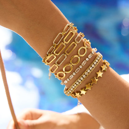 Luxe Link & Crystal Bracelet Collection