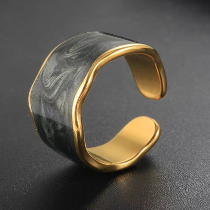 Marbled Elegance Rings