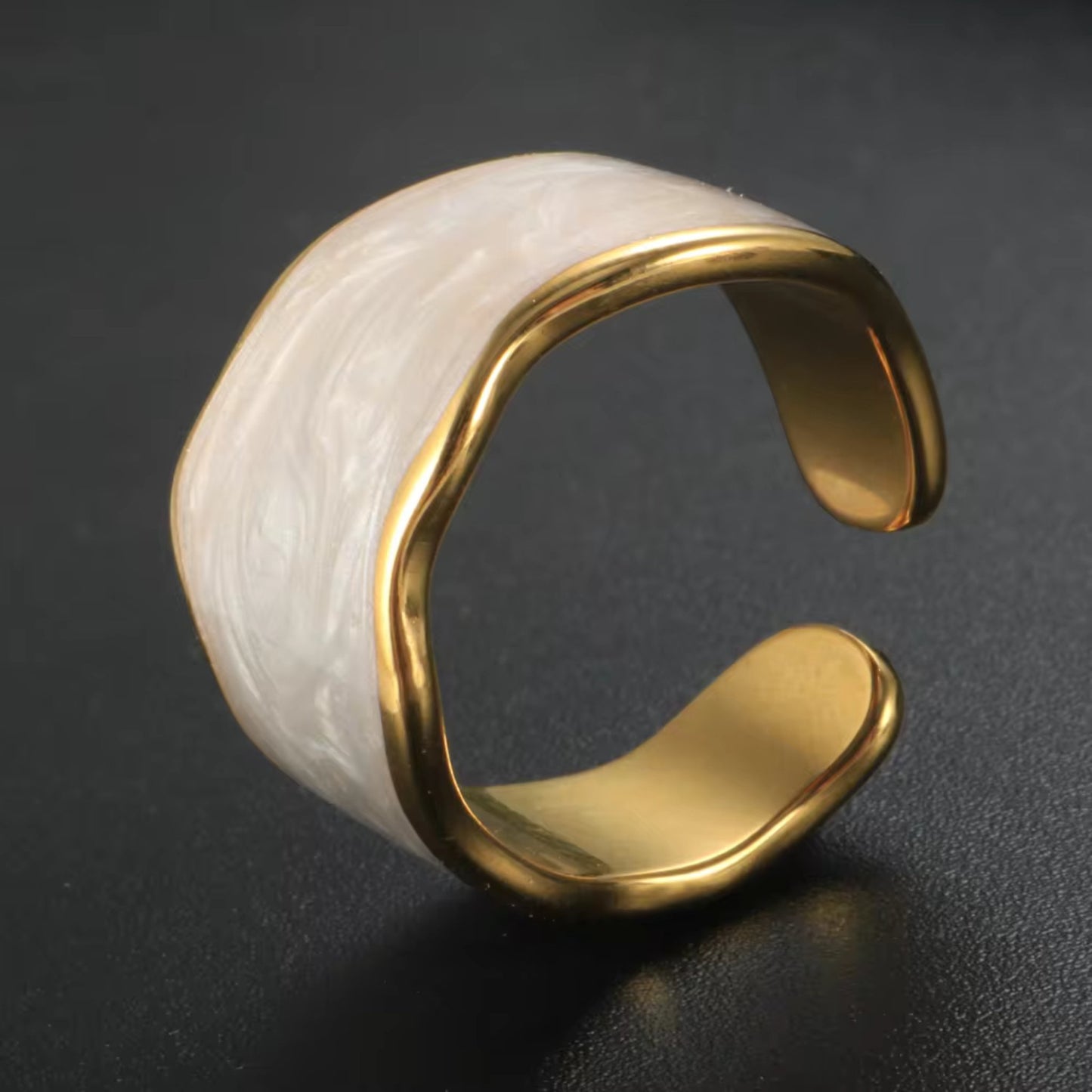 Marbled Elegance Rings