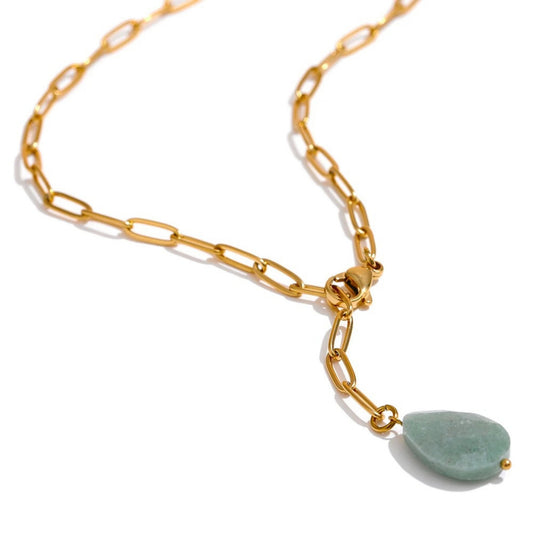 Minimalist Agate Pendant Necklace