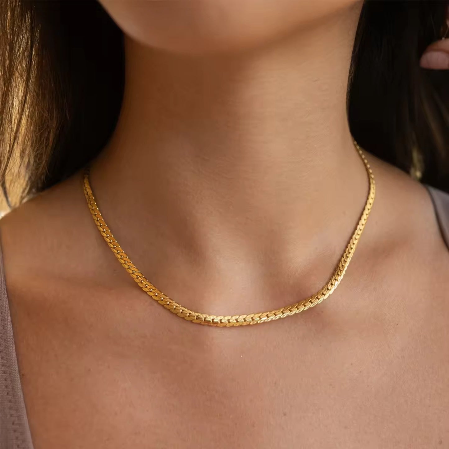 Moana Fishbone Chain Necklace