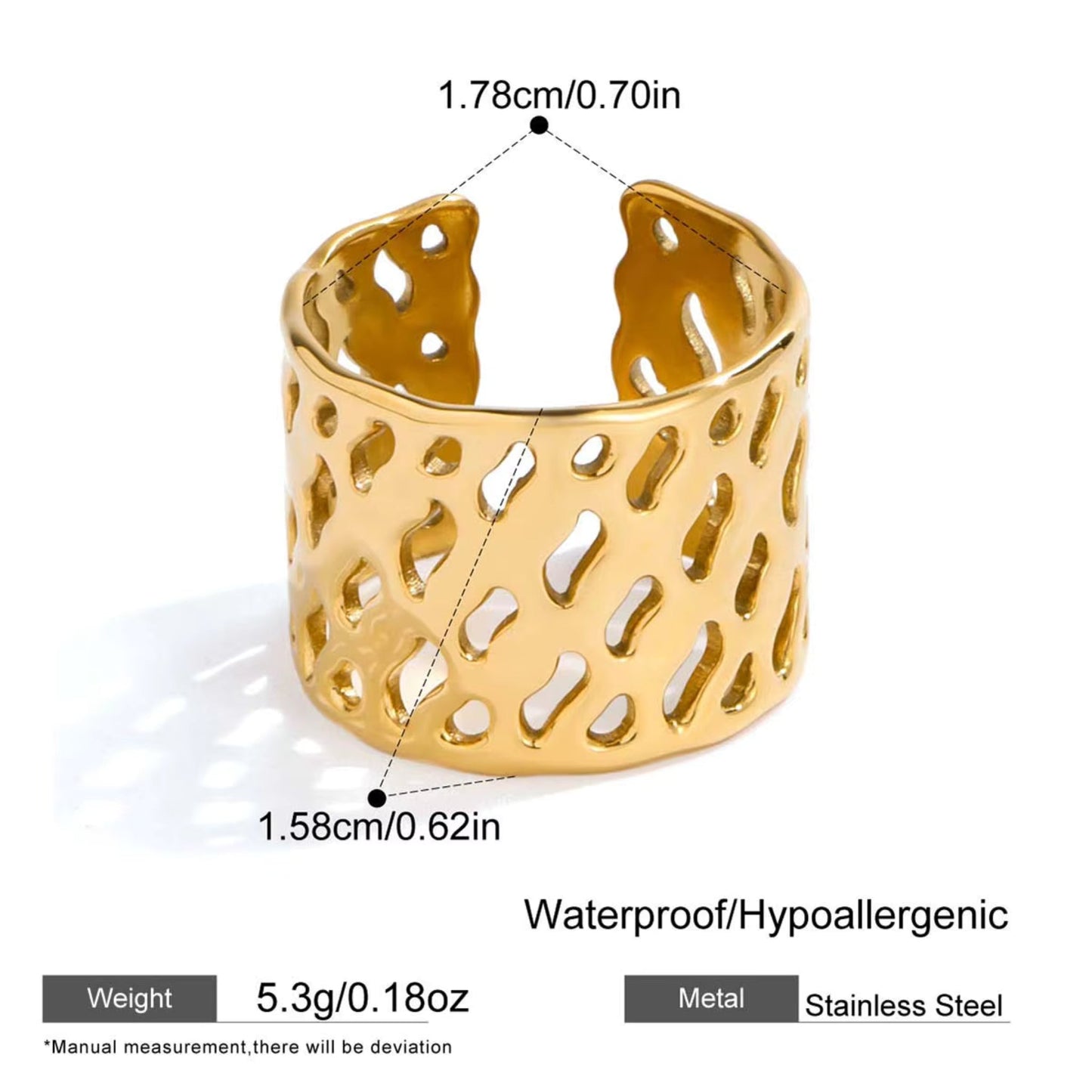 Modern Muse Rings – 18K Gold Stainless Steel (4 Designs)