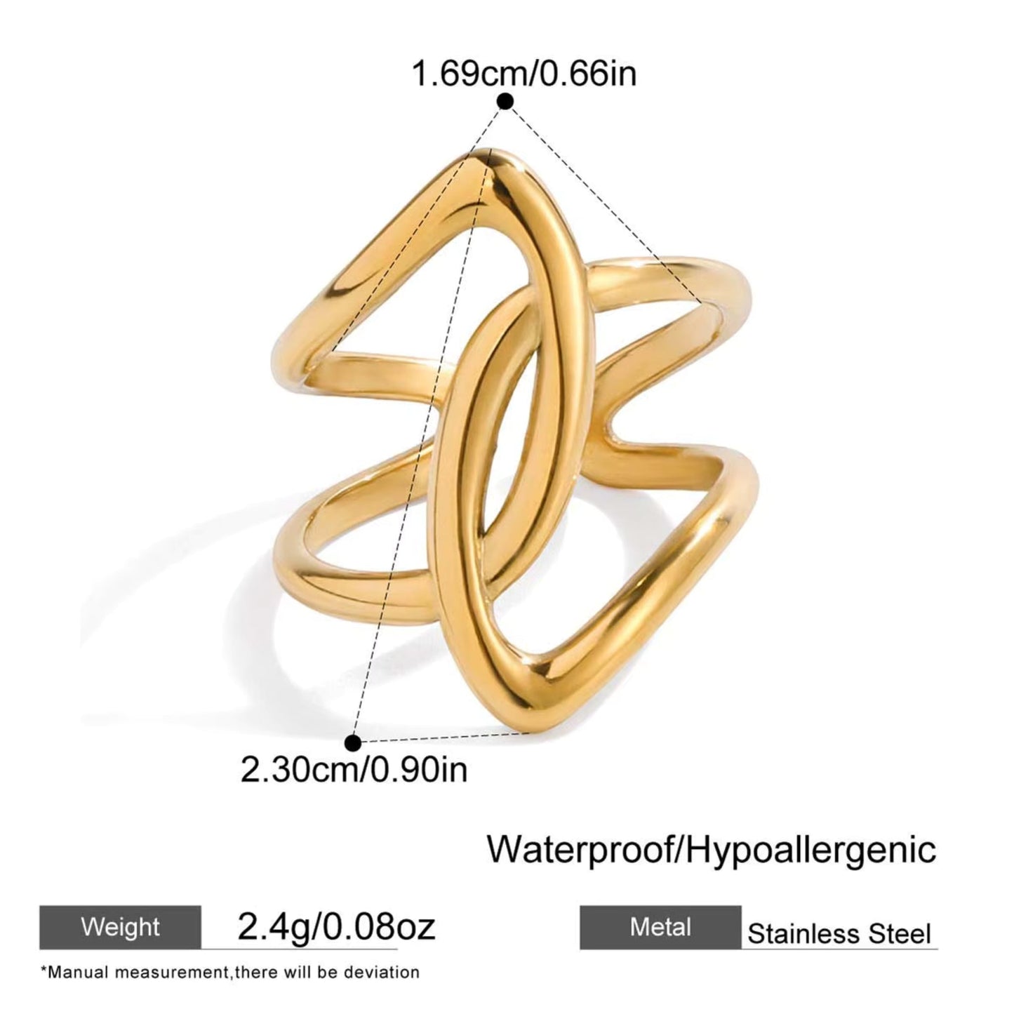 Modern Muse Rings – 18K Gold Stainless Steel (4 Designs)