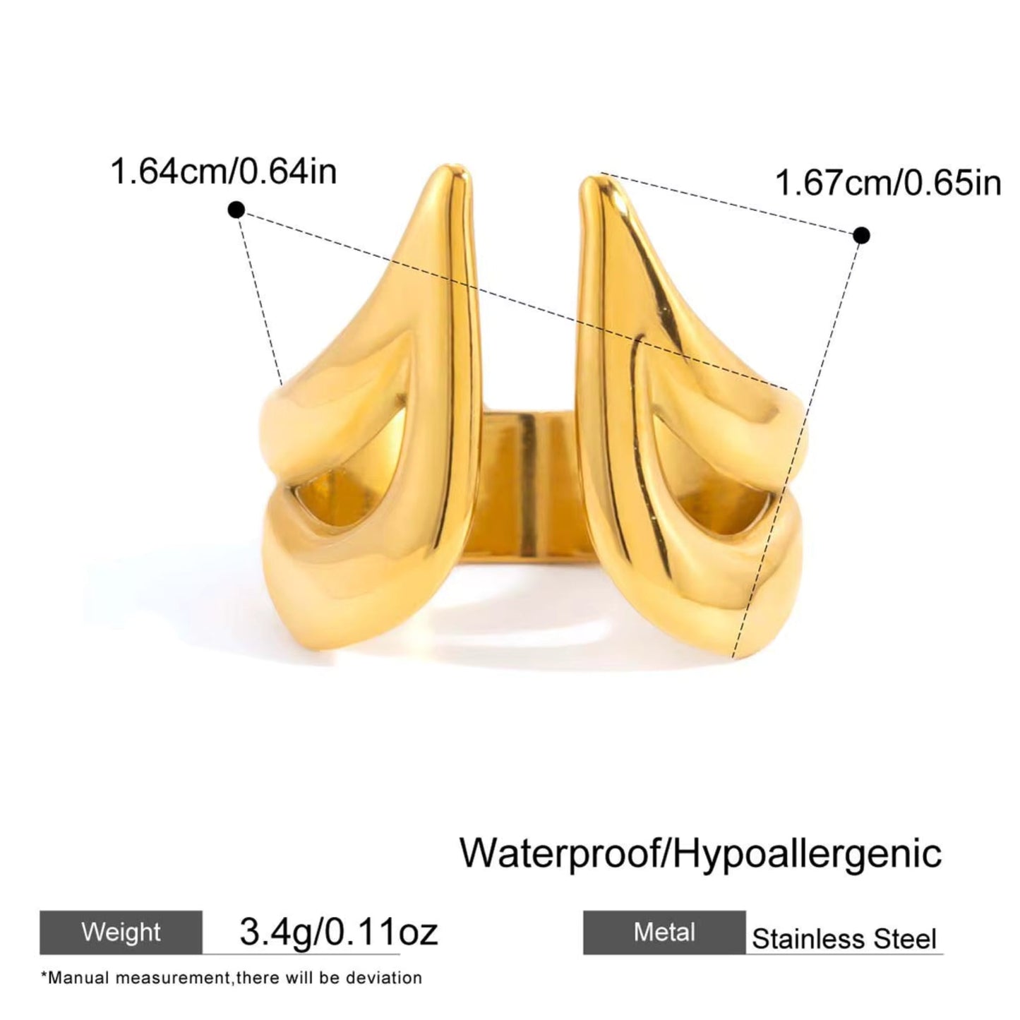 Modern Muse Rings – 18K Gold Stainless Steel (4 Designs)