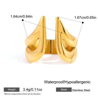 Modern Muse Rings – 18K Gold Stainless Steel (4 Designs)