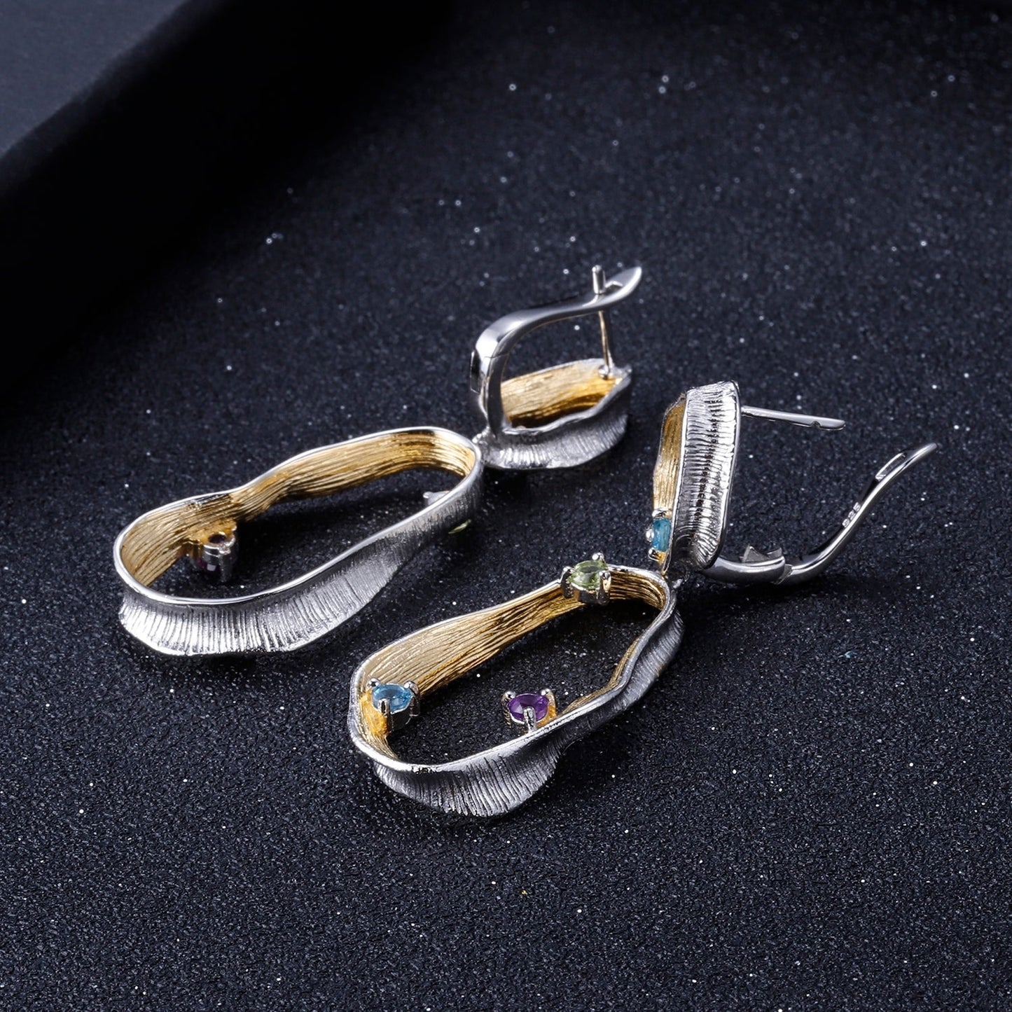 Natural Gemstone Harmony Earrings