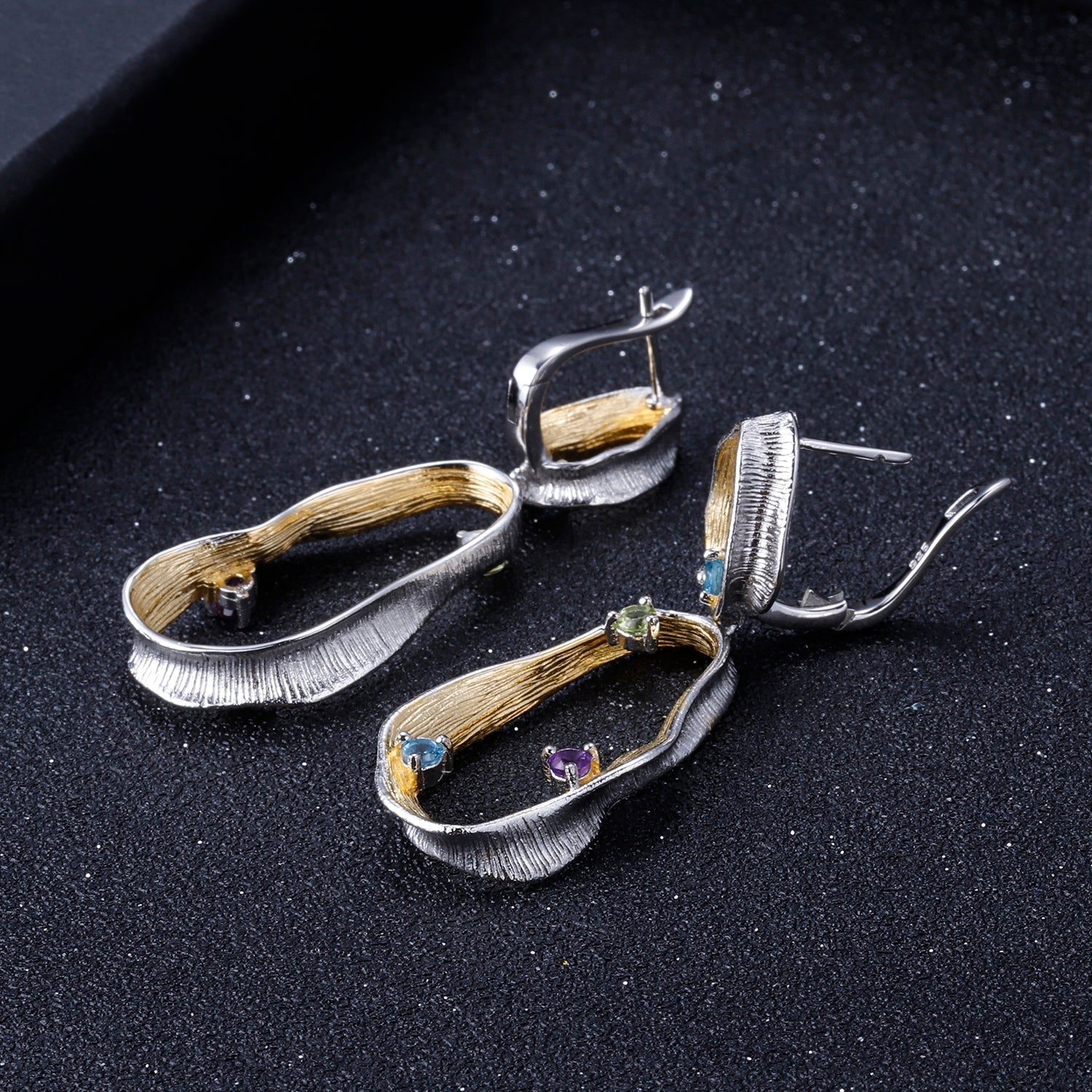 Natural Gemstone Harmony Earrings