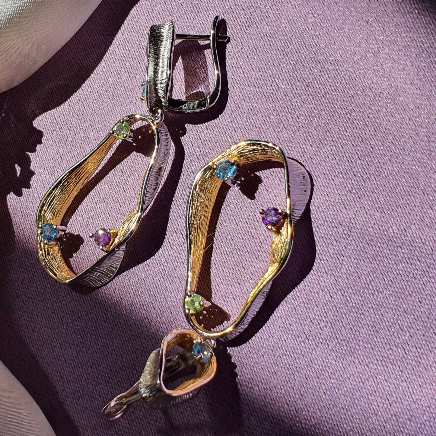 Natural Gemstone Harmony Earrings
