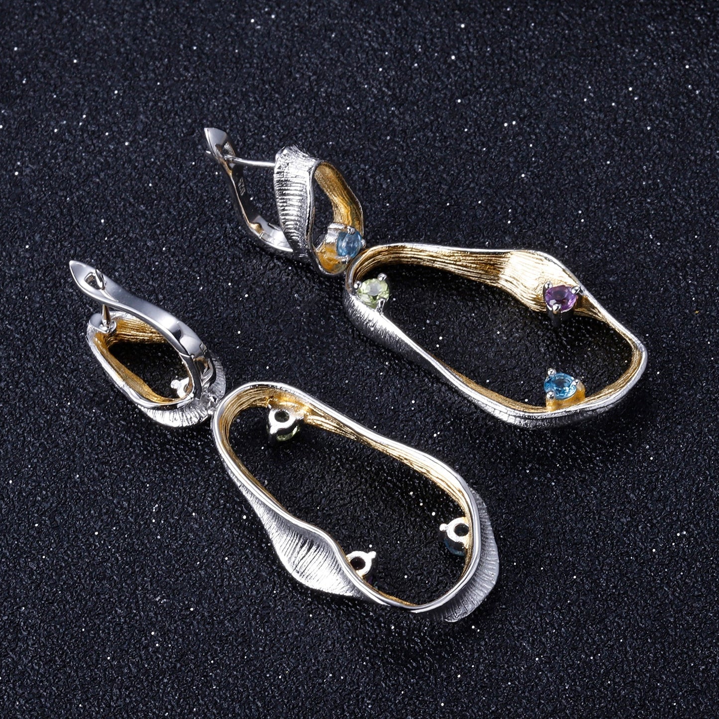 Natural Gemstone Harmony Earrings