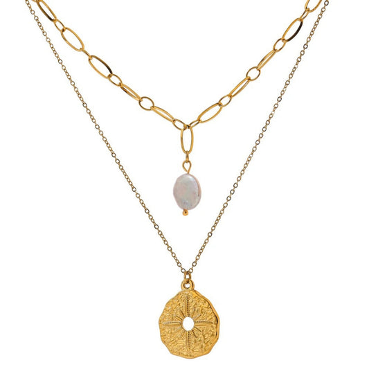 North Star Layered Pendant Necklace
