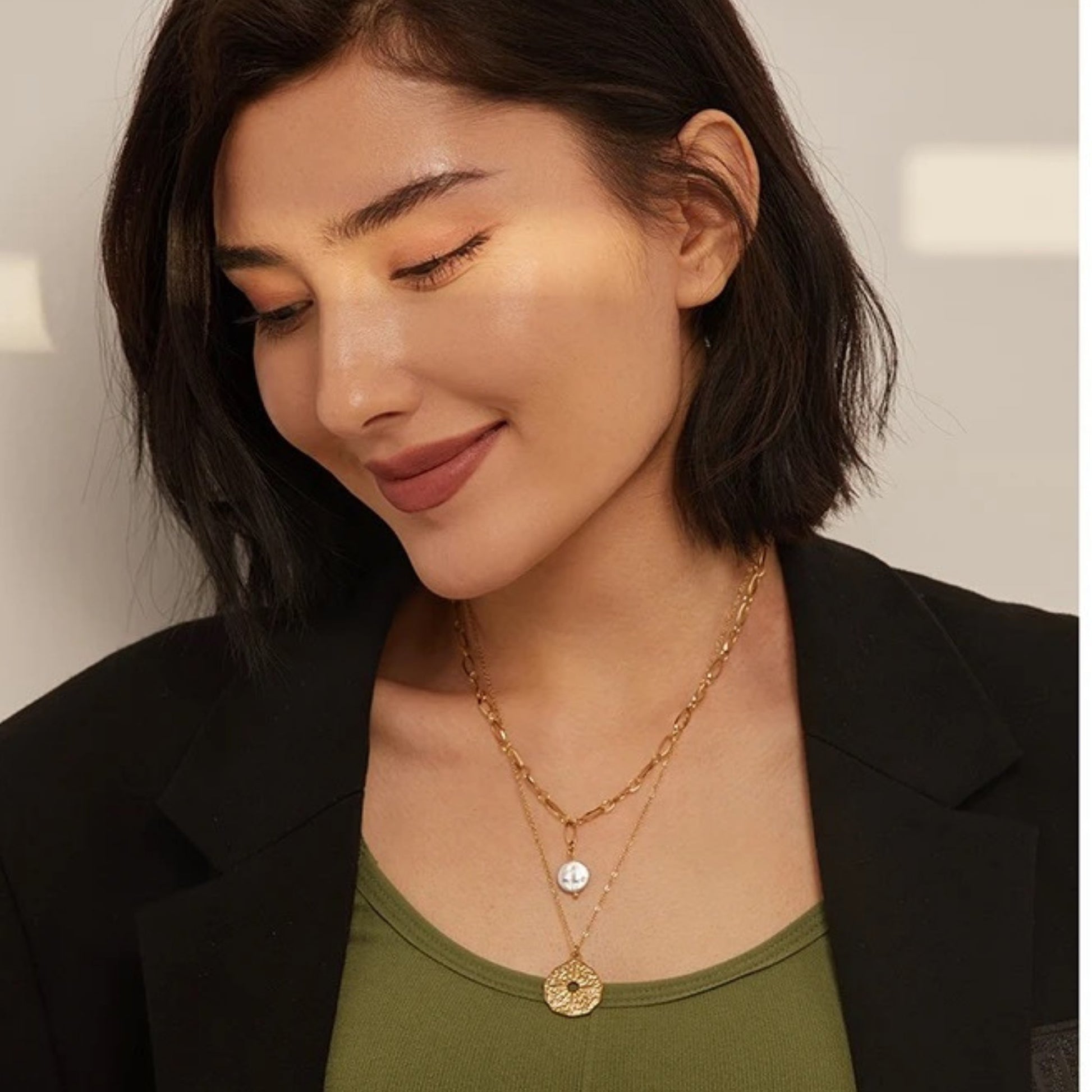 North Star Layered Pendant Necklace