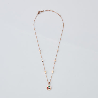 Pride of the Emirates 18K Rose Gold Plated Necklace