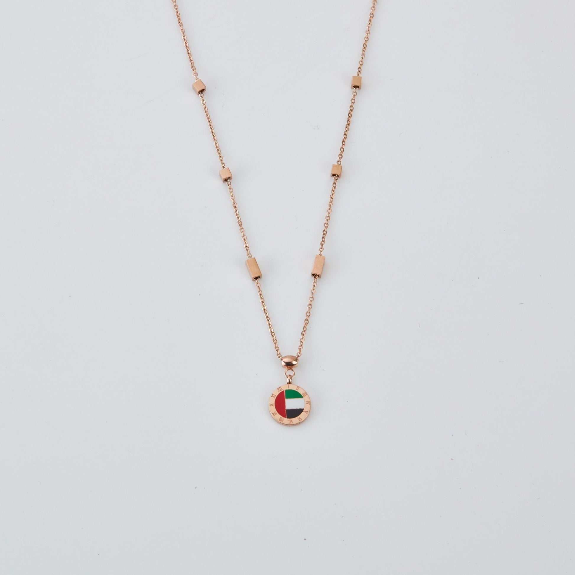 Pride of the Emirates 18K Rose Gold Plated Necklace