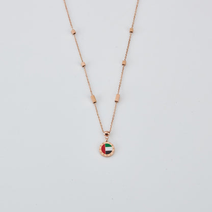Pride of the Emirates 18K Rose Gold Plated Necklace