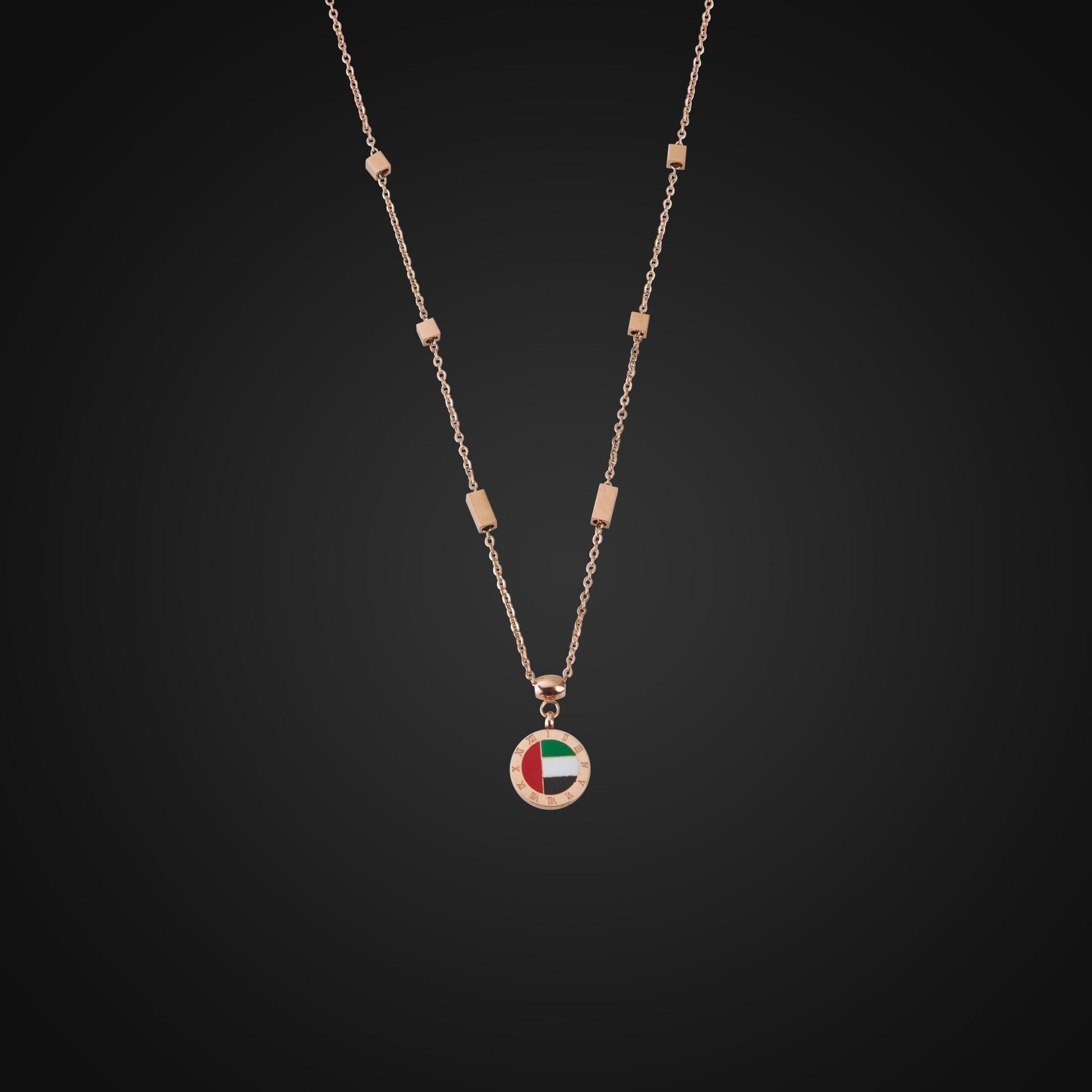 Pride of the Emirates 18K Rose Gold Plated Necklace
