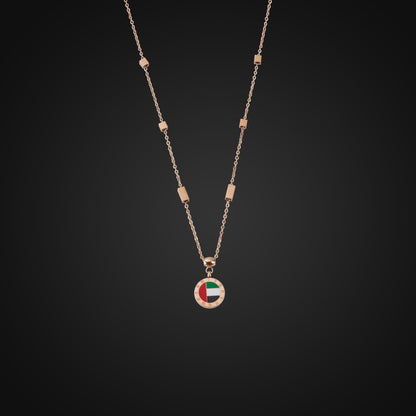Pride of the Emirates 18K Rose Gold Plated Necklace