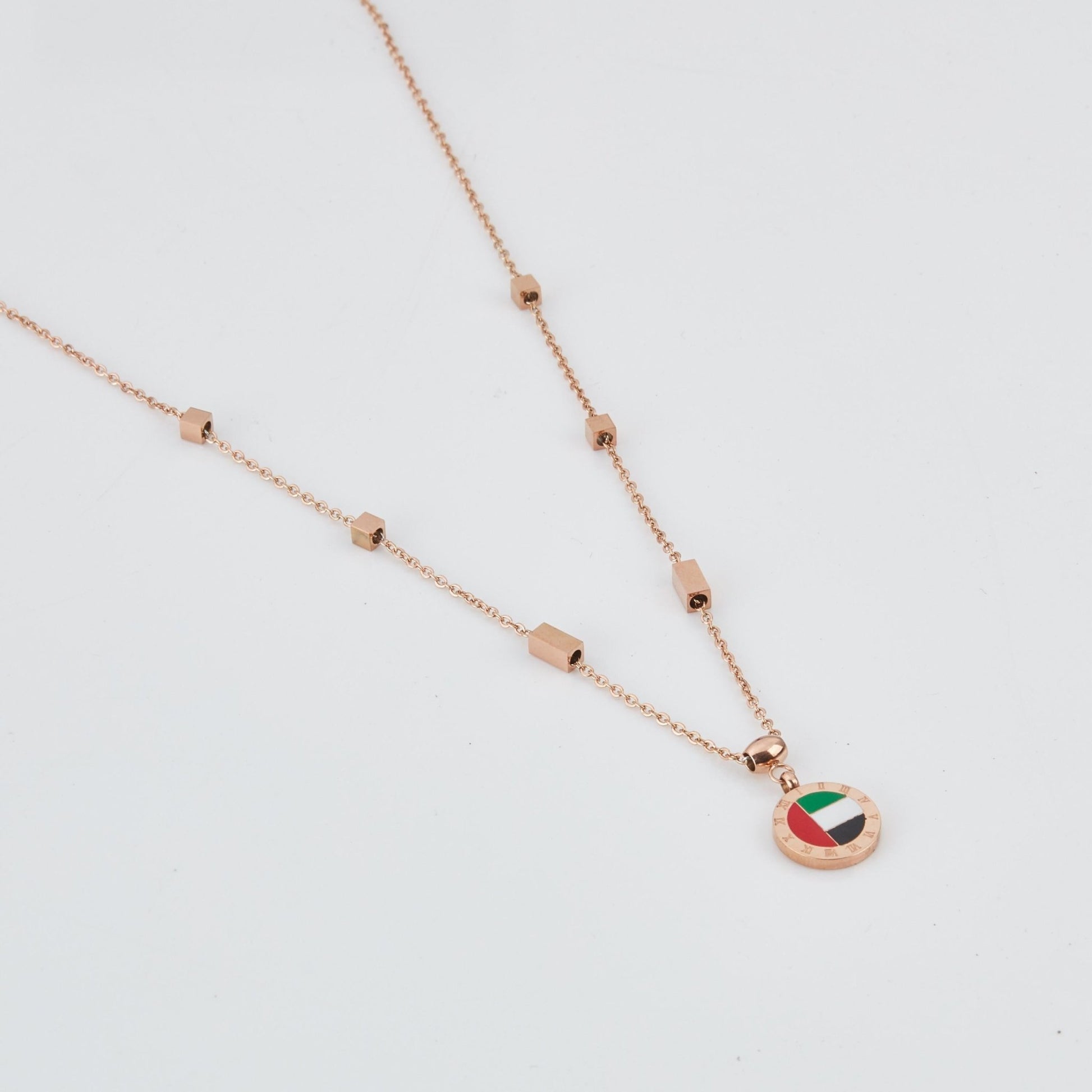 Pride of the Emirates 18K Rose Gold Plated Necklace
