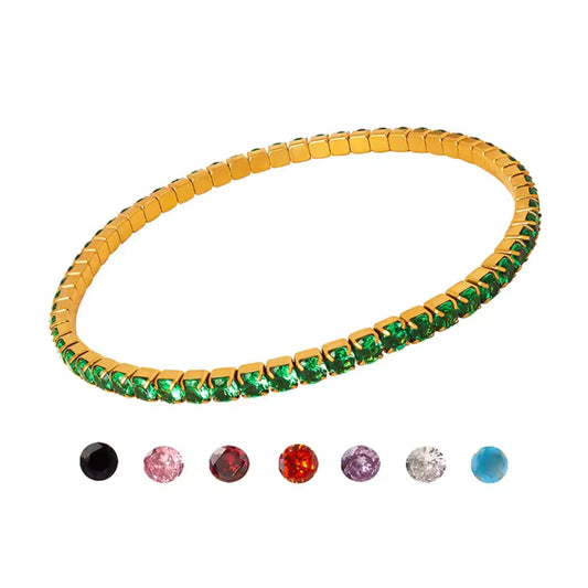 Radiant Zircon Bangle
