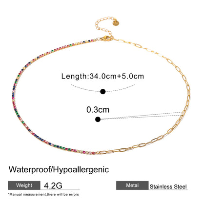 Rainbow Radiance Choker Necklace