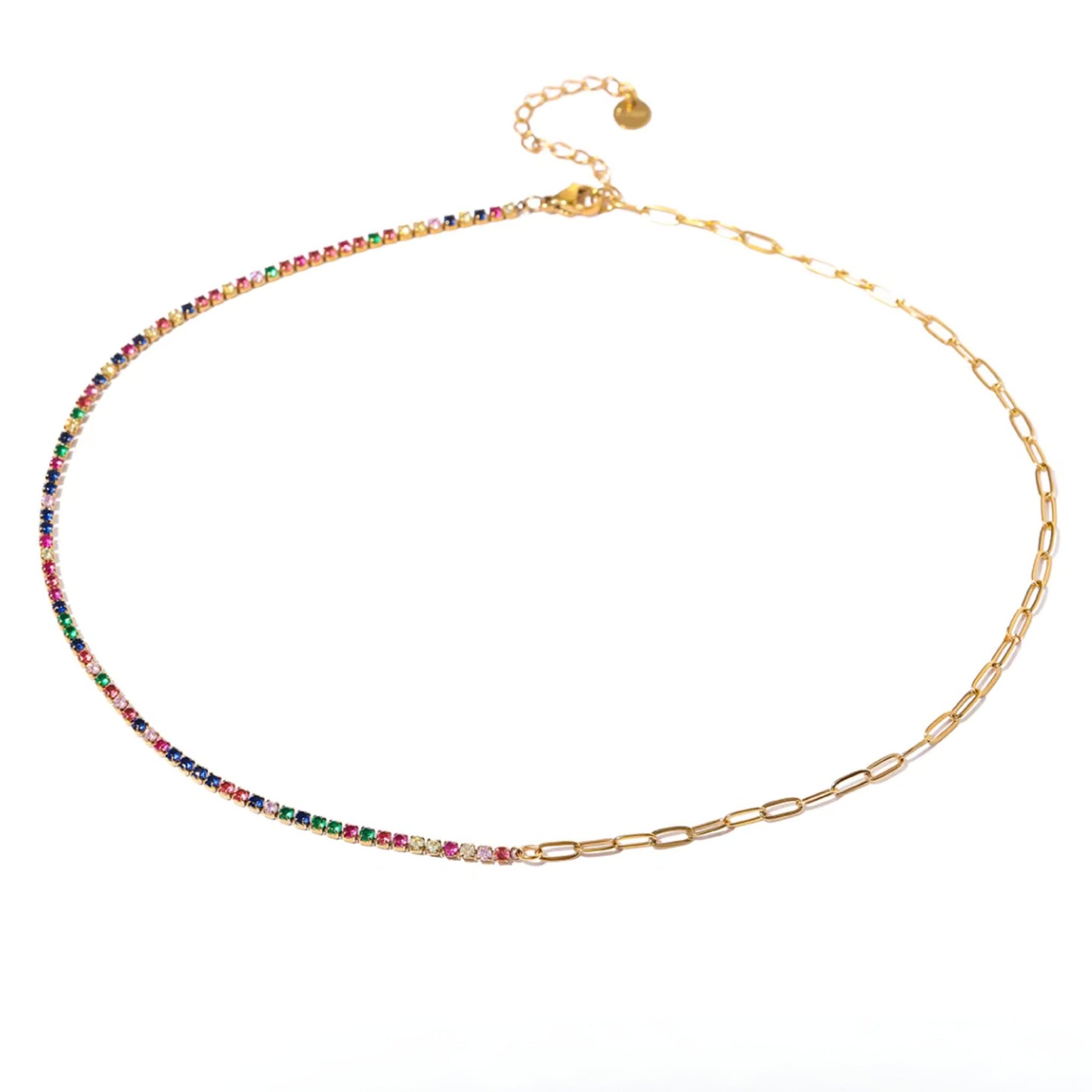 Rainbow Radiance Choker Necklace
