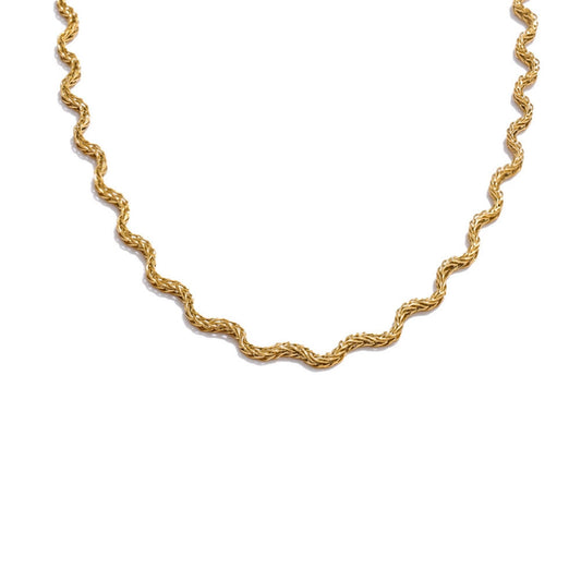 Serena Wave Chain Necklace
