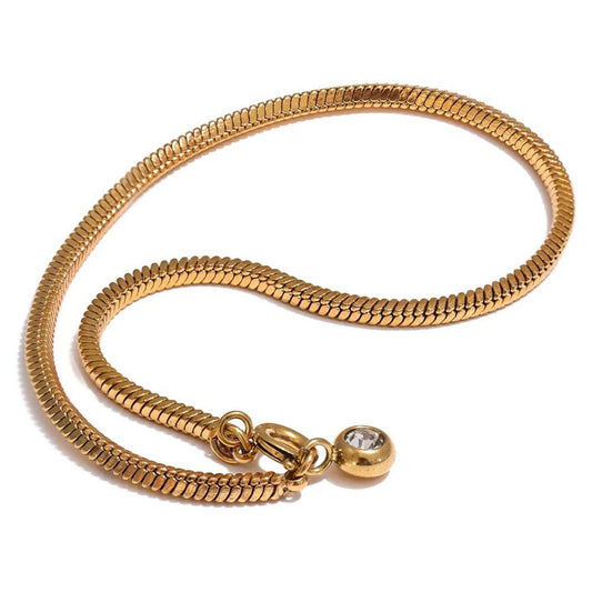 Sleek Charm Gold-Plated Bracelet