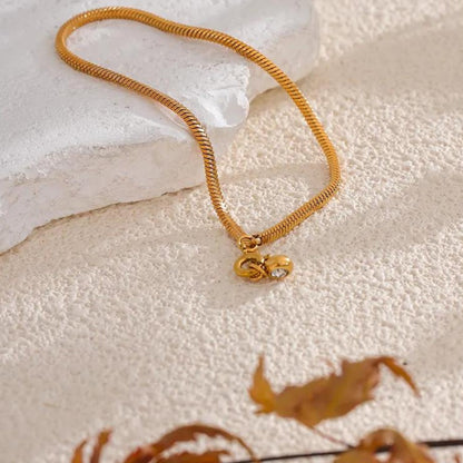 Sleek Charm Gold-Plated Bracelet