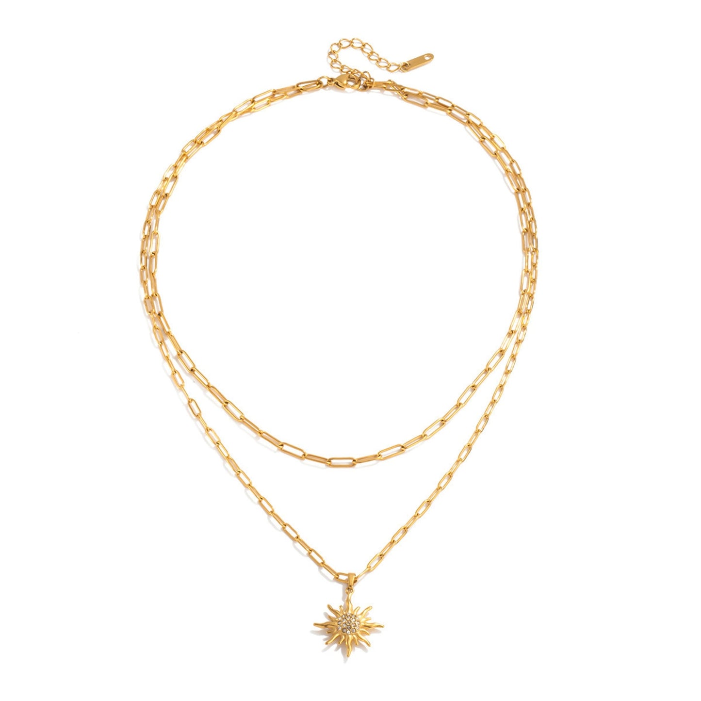 Sunburst Jewelry Collection – 18K Gold Stainless Steel