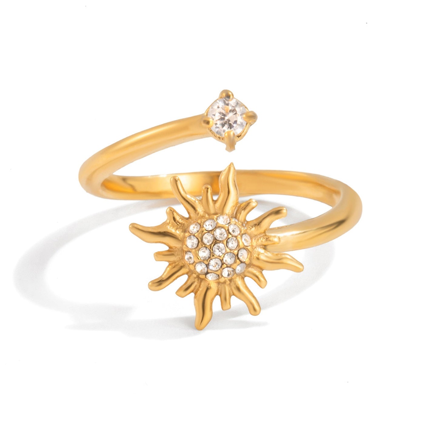 Sunburst Jewelry Collection – 18K Gold Stainless Steel