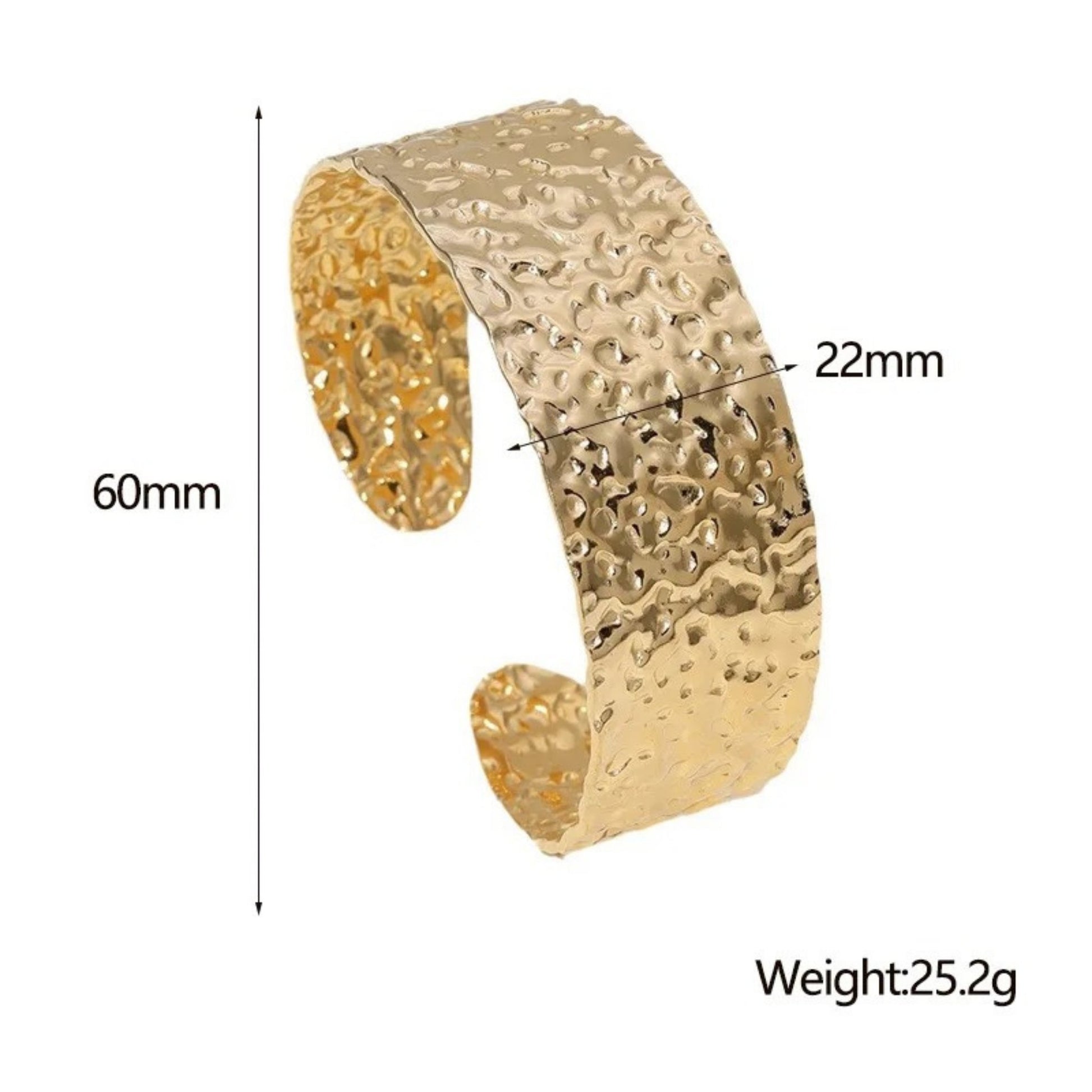 Textured Elegance Adjustable Cuff Bracelet