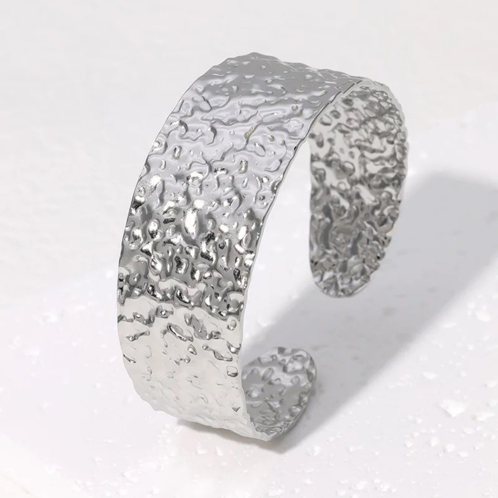Textured Elegance Adjustable Cuff Bracelet