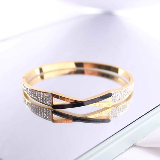 The Intersection Love 18K Gold Plated Cuff Bracelet