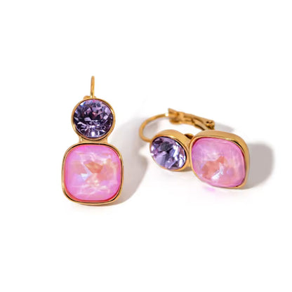 Tricolor Radiance Rhinestone 18K Gold Plated Ring