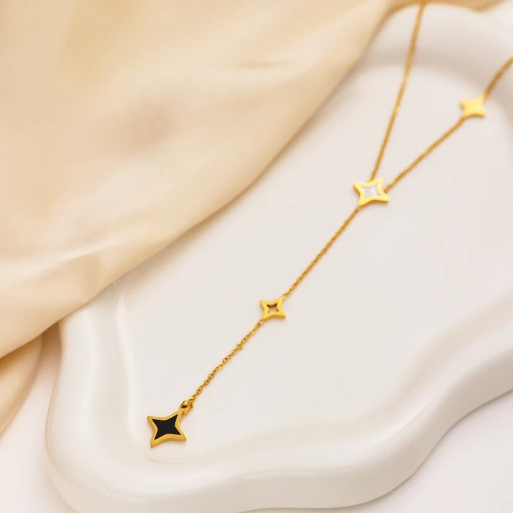 Y-Shape Star Charm Necklace