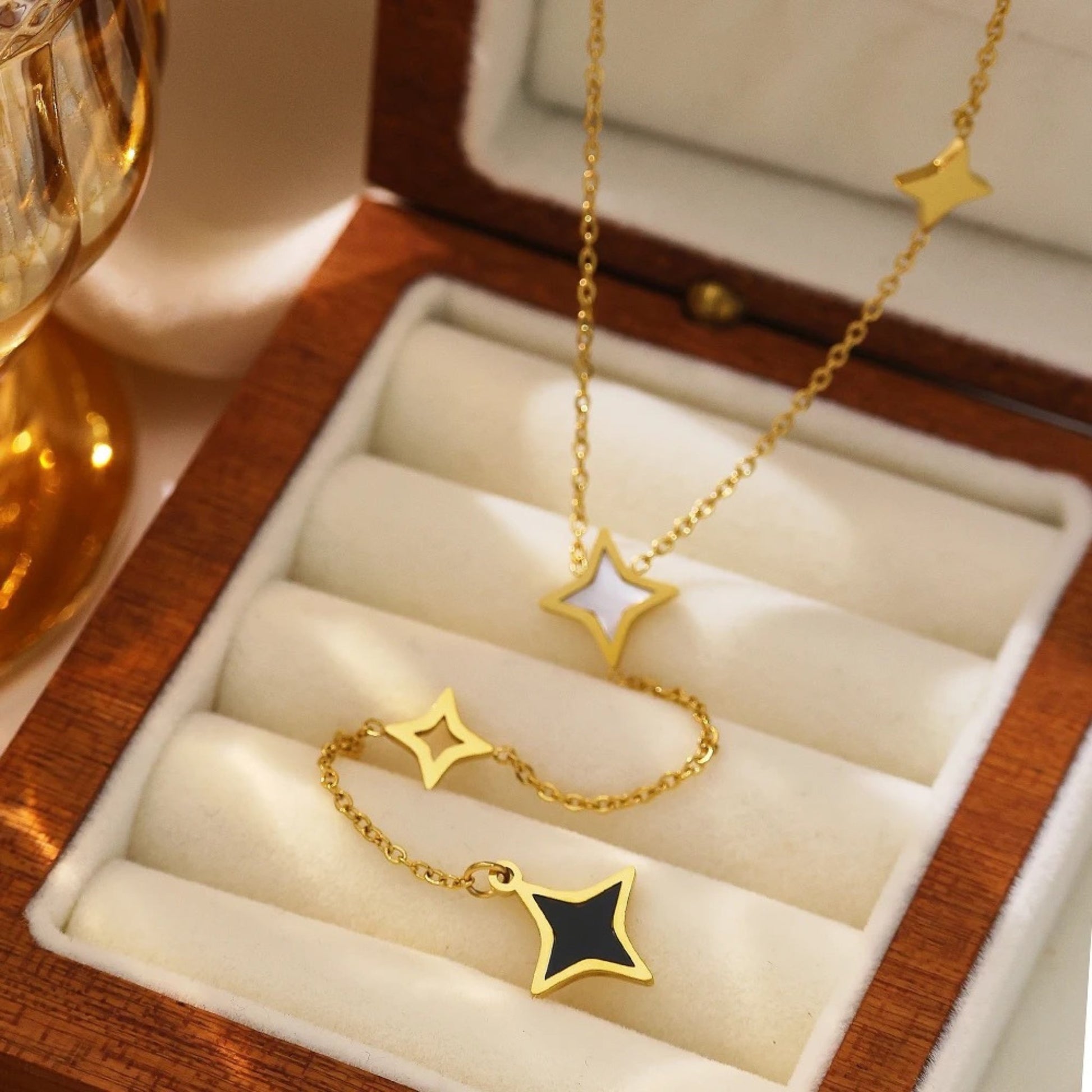 Y-Shape Star Charm Necklace